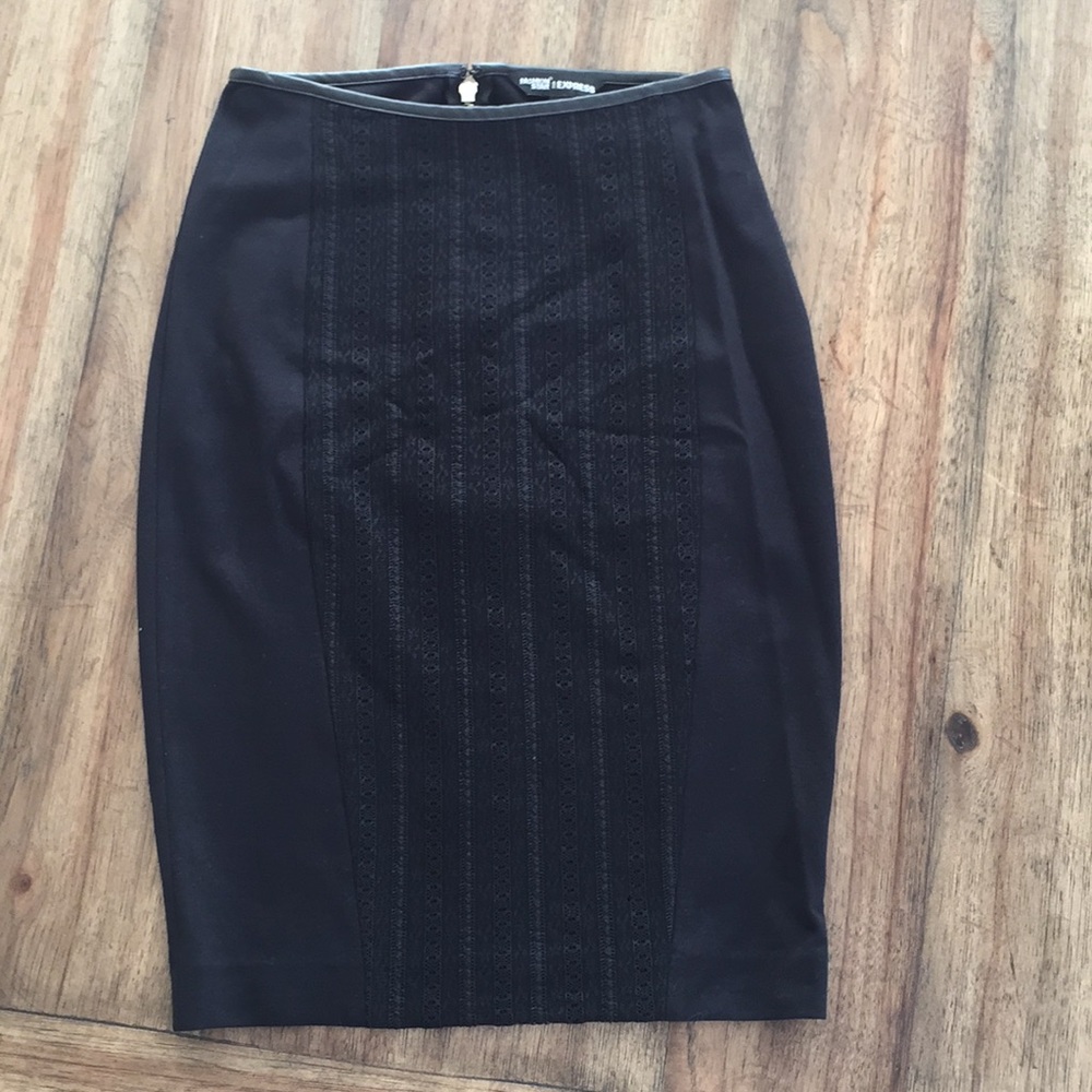 Express Black Pencil Skirt